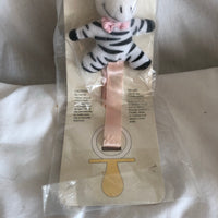 Noah's Menagerie Pacifier Buddy - Zebra