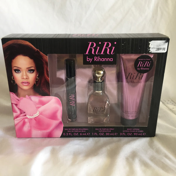 Ri Ri Gift Set By Rhianna Perfume Rollerball, Perfume & Body Lotion