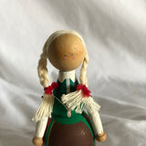 Norrbotten Handmalat Ellerbergs Sweden Wooden Doll