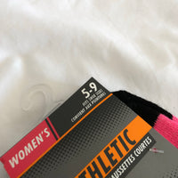 Women’s Athletic Socks - Black - Size 5-9