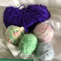 Crochet Set - Instructions, Needles and Yarn