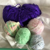 Crochet Set - Instructions, Needles and Yarn