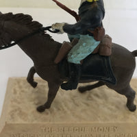 Vtg The Rescue Money American Express Travelers Chequers Cowboy Figurine