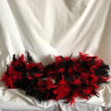 Black and Red Feather Boa