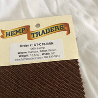 Hemp Traders Brown Hemp Fabric