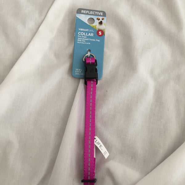 Reflective Vibrant Life Dog Collar- Size Sm