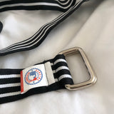 Black and White Striped MLB Belt