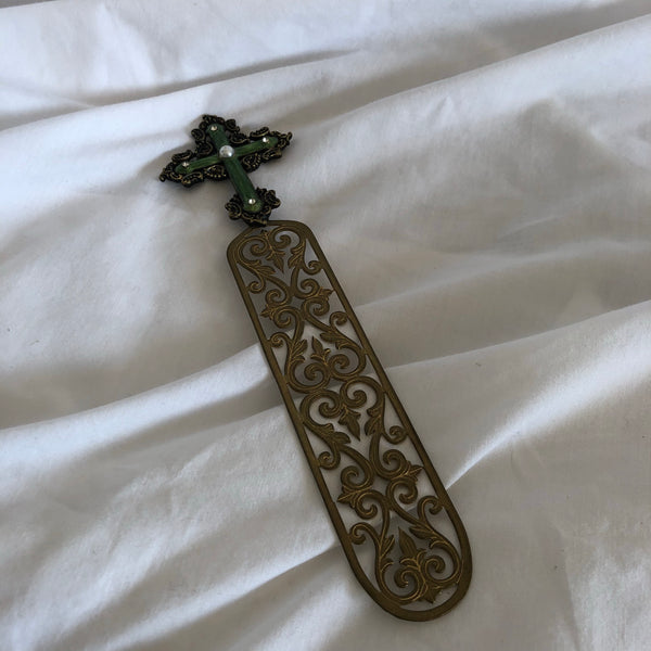 Metal Religious Cross Bookmark
