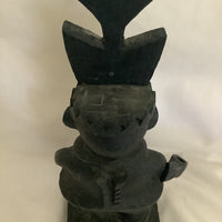 Vintage Mesoamerican Wood Carving Statue