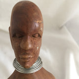 Wooden African Man/Female Statue Set