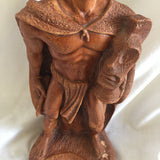 Hawaiian Hapa-Wood King Kamehameha Statue