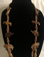 Wooden Animal Beaded Necklace