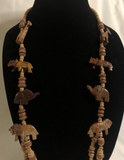 Wooden Animal Beaded Necklace