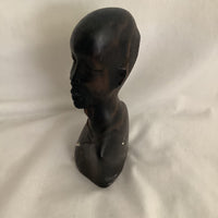 African Wood Carved Man Sculpture