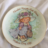 Cherished Moments 1981 Mother’s Day Plate Decor