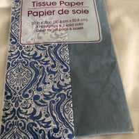 Blue Pattern Tissue Paper