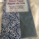 Blue Pattern Tissue Paper