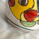 Vintage Mann Arte D Ceramica Hand Painted Fish Vase