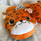 Moosh Moosh Slippers - Orange Leopard