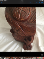 Vintage South East Asian Wood Bookends