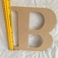 Unfinished Chunky Wood Letter B