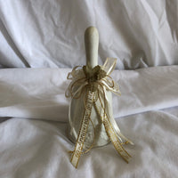 Ceramic Bell With Gold Ribbon