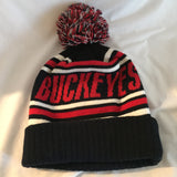 Ohio State Buckeyes Pom Pom Beanie- Size Adult