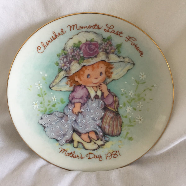 Cherished Moments 1981 Mother’s Day Plate Decor