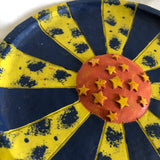 Blue & Yellow Star Decor Plate