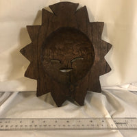 Handcarved Wooden Sun Mask