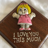 'I Love You This Much' Wall Decor