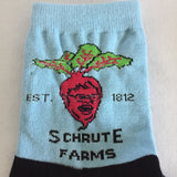 The Office Schrute Farms Socks - Adult Size - Blue