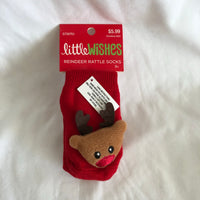 Little Wishes Reindeer Rattle Socks