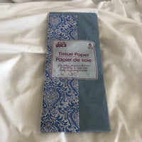 Blue Pattern Tissue Paper