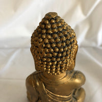 Hindu Gold Colored Sitting Sculpture