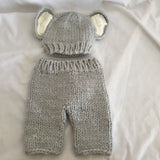 2 Piece Baby Elephant Set Hat and Pants- Size 0-3 Months