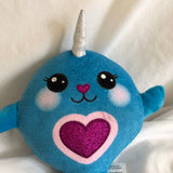 Blue Narwhal Plush