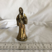 Gold Painted Santa Muerte Statue