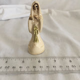 White Painted Santa Muerte Statue