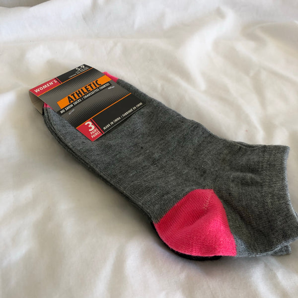 Women’s Athletic Socks - Grey - Size 5-9