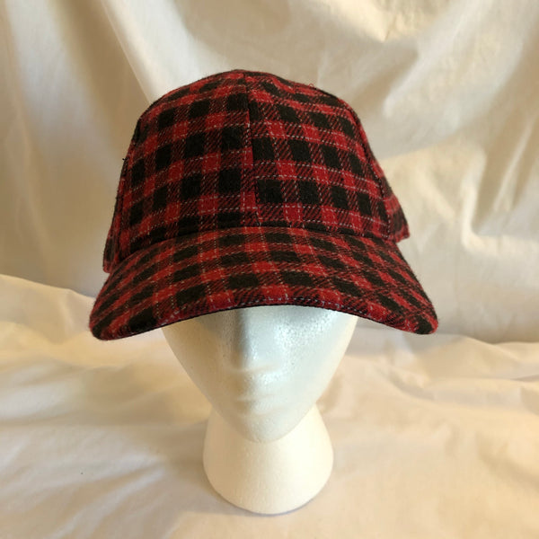 Red Plaid Adjustable Hat