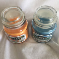 Candle - Lite - Orange Vanilla Dreamsicle & Ocean Blue Mist 3 Oz Each (Set Of 2)