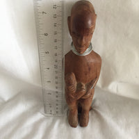 Wooden African Man/Female Statue Set