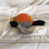 GANZ Webkinz Robin Orange Grey Black Bird Plush