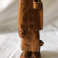 Vintage Wooden Man Statue