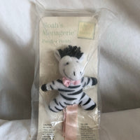 Noah's Menagerie Pacifier Buddy - Zebra