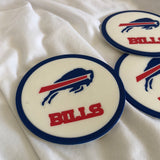 Vinyl NFL Buffalo Bills Coasters - Set of 4