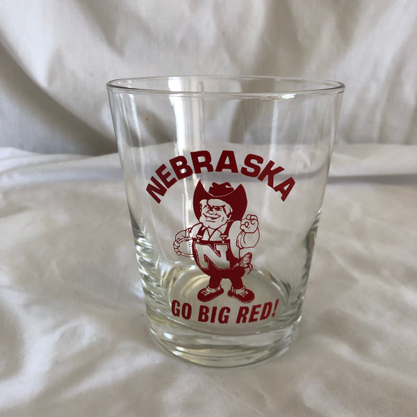 Nebraska Go Big Red Glass