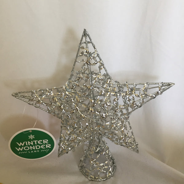 Winter Wonder Lane Metallic Star Tree Topper