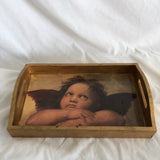 Raphael Little Angel Tray Decor Cherub The Sistine of Madonna